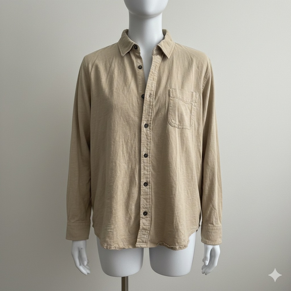 J. Crew Light Brown Button-Up Shirt